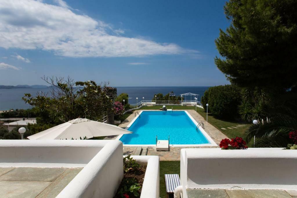 Beautiful, Private Villa By The Sea Agia Marina  Zewnętrze zdjęcie